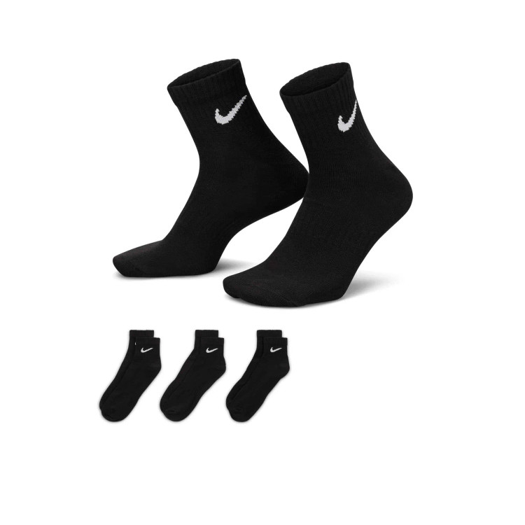 جوراب نیمساق نایک Nike Everyday Lightweight مشکی بسته ۳ عددی