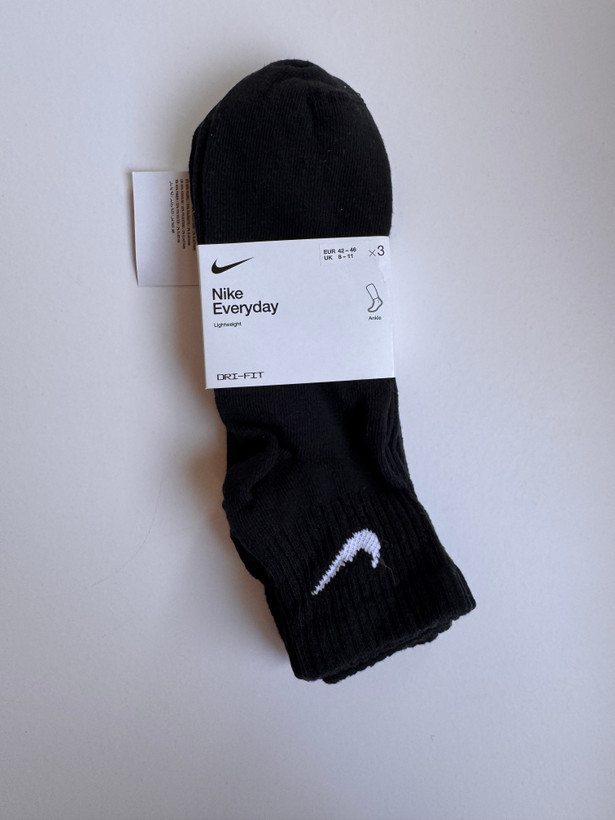 جوراب نیمساق نایک Nike Everyday Lightweight مشکی بسته ۳ عددی